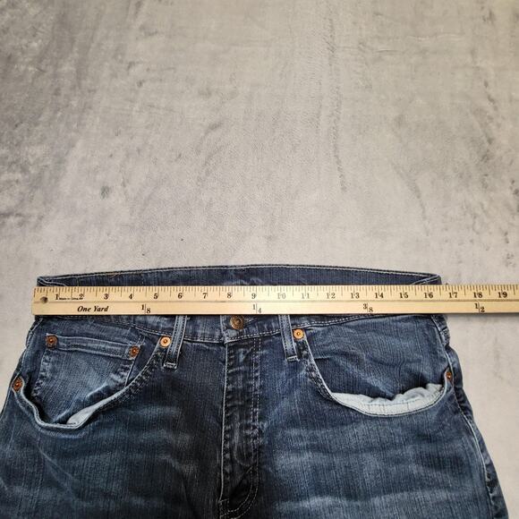 Levis 559 Jeans Mens 33x30 Blue Relaxed Straight Stretch Denim Medium Wash - Picture 8 of 10